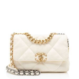 Chanel Lambskin 19 Medium Flap Shoulder Bag